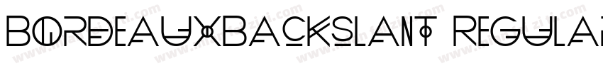 BordeauxBackslant Regular字体转换